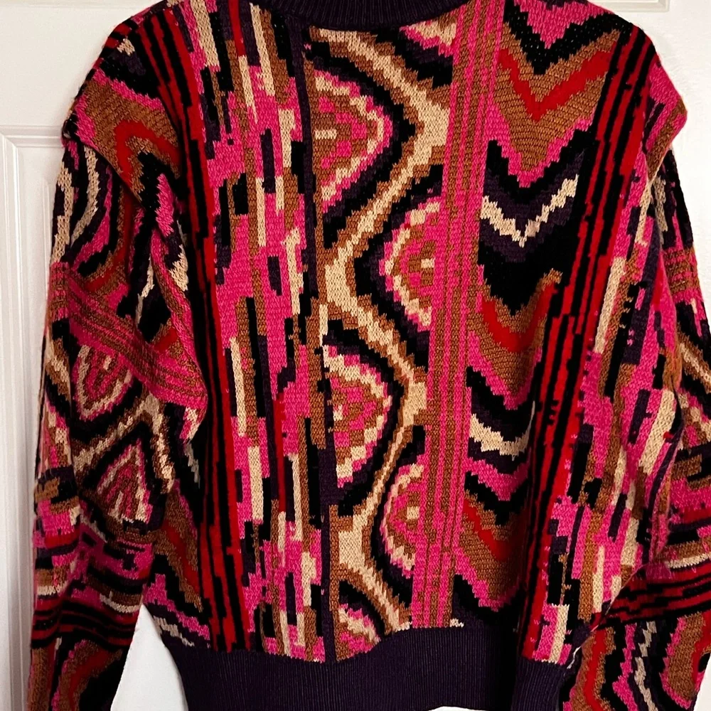 FARM Rio Multicolor Patterned Sweater - Picture 3 of 11